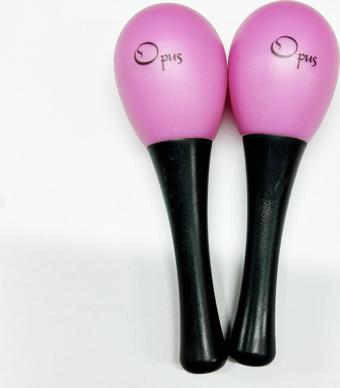 Opus PM-2PK Plastik Saplı Marakas Pembe - Küçük Boy