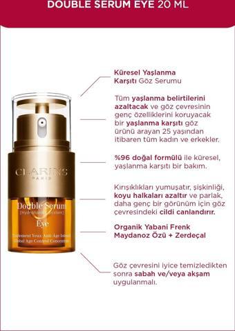 Clarins Double Serum Eye 20 Ml Göz Çevresi Serumu