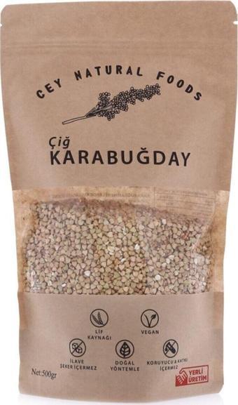 Cey Natural Foods Std Cey Naturel Çiğ Karabuğday Tane 500 gr. Klasik
