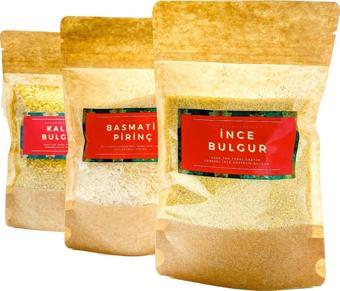 Guruyemiş Box Pirinç Bulgur Bakliyat Paketi Ince Kalın Bulgur Basmati Pirinç