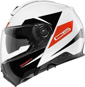 Schuberth C5 Eclipse Red Çene Açılır Motosiklet Kaskı
