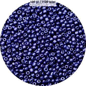 Just Cheap Store Lacivert Renk 4 Mm Yaklaşık 1100 Adet / 100 Gram Cam Boncuk Oya Yazma Bileklik Ve Kolye