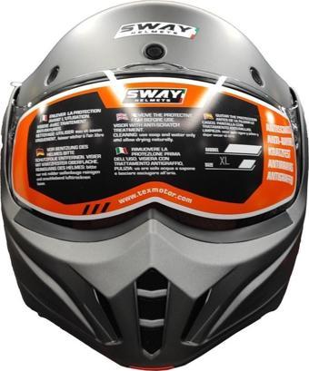 Sway SW 907 Stratos 180 Çene Açılır Motosiklet Kaskı