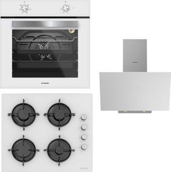 Silverline Ankastre Set (Bo6501W01-Cs5349W01-3481 Beyaz)