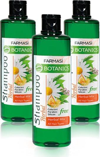 Farmasi Botanics Herbal Mıx Şampuan-500 Ml 3 Adet