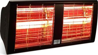 Goldsun Supra 4000 Watt Az Işıklı Suya Dayanıklı Elektrikli Infrared Siyah Renkli Dış Ortam Isıtıcısı