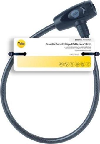 Yale Essential Kablolu Bisiklet Kilidi-10 Mm-Anahtarlı