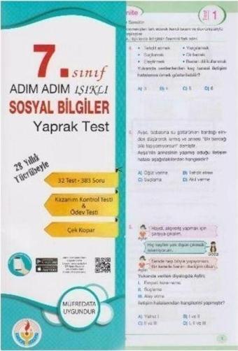 7. Sınıf Adım Adım Sosyal Bilgiler Yaprak Test Bilal Işıklı Yayınları - Bilal Işıklı Yayıncılık