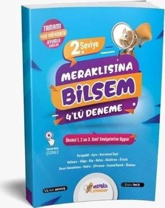 Meraklı Zihinler 2.Seviye Meraklı Bilsem 4 'Lü Deneme - Meraklı Zihinler Yayınları