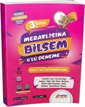 Meraklı Zihinler 3.Seviye Meraklı Bilsem 4'lü Deneme - Meraklı Zihinler Yayınları