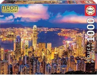 Educa 18462 Hong Kong Skyline Neon 1000 Parça Puzzle