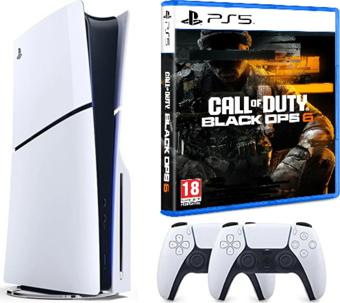 Sony Playstation 5 Slim + 2. kol dualsense + PS5 COD Black Ops 6 ( İthalatçı Garantili )