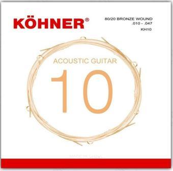 Köhner Kh-10 Profesyonel Akustik Gitar Teli 0.10