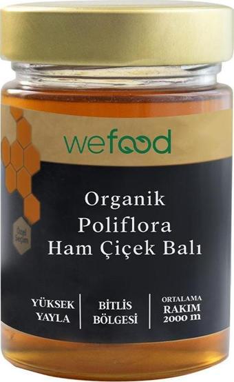 Wefood Organik Polifloralı Ham Çiçek Balı 460 g