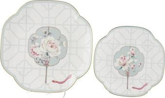 Mikasa Moor Rosita 4 Prç 2li Pasta 19cm ve Servis Tabağı 25cm Seti