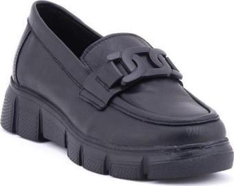 MAMMAMİA D24YA-3430 HAFİF TABAN KADIN DERİ LOAFER AYAKKABI