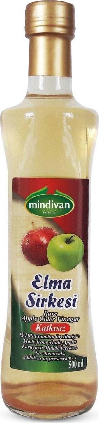 Mindivan Elma Sirkesi Katkısız 500Ml