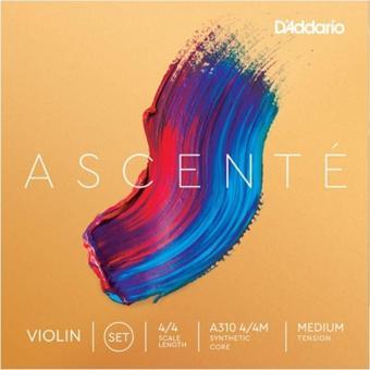 Daddario A310 4/4M Keman Tel Seti, Ascente, Scale 4/4, Medıum Tensıon Ascente Violin String Set, 4/4