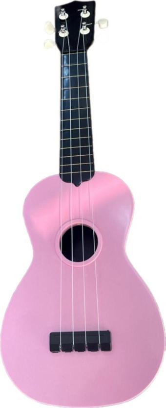 Rock Viper Hawiian Xu2101 -Pembe Kompozit Soprono 4 Telli Ukulele