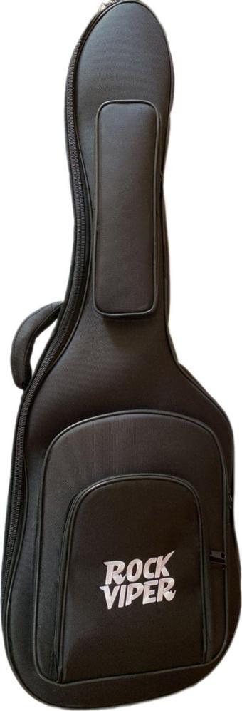 Rock Viper Siyah Profesyonel Kalın Pedli Elektro Gitar Kılıfı