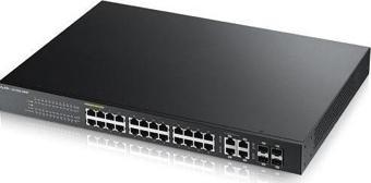 Zyxel GS1920-24HP V2 24 Port 100/1000 + 4xDualSFP L2 Yönetilebilir Hybrid Nebulaflex Poe Switch