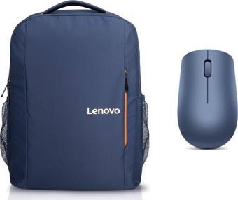 Lenovo B515 Mavi Çanta + Lenovo 530 Wireless Mavi Mouse Set