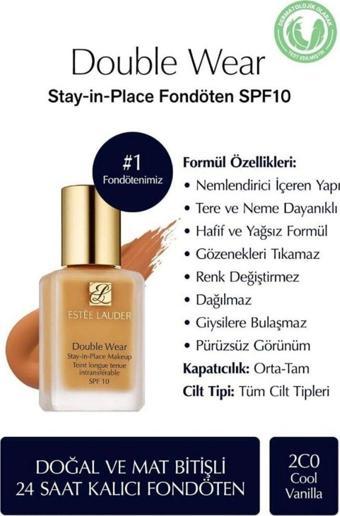 Lunmira 2C0 Doublewear Esteelauder Coolvanilla Fondöten
