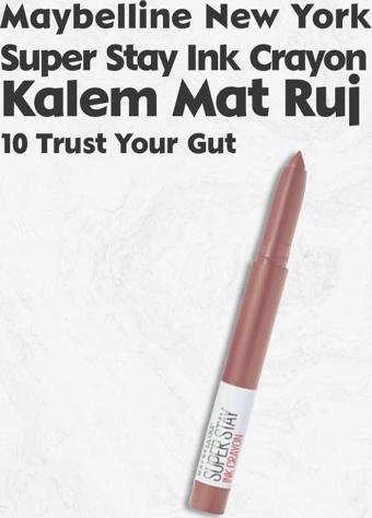 Maybelline New York Super Stay Ink Crayon Mat Kalem Ruj 10