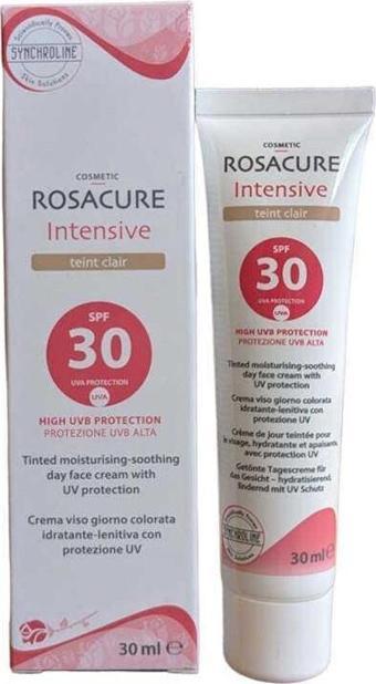 Synchroline Rosacure Intensive Renkli Güneş Koruyucu SPF30 30ml Teint Clair
