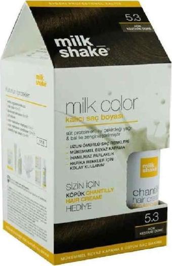 Milk Shake 5.3 Açık Kestane Dore + Hair Cream 50ml Set