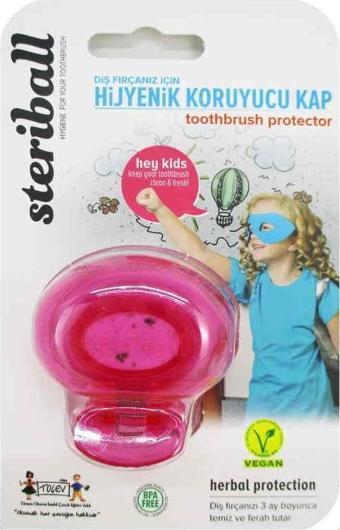 Steriball Toothbrush Protector Kids Pink