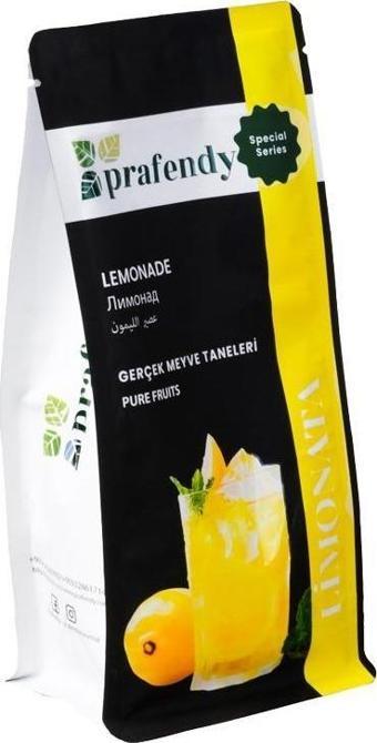 PRAFENDY EV YAPIMI TADINDA GERÇEK MEYVE TANELİ TOZ LİMONATA 250 GR