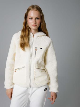 Ellesse Fermuarlı Kapüşonlu Kadın Bej Ceket EF169