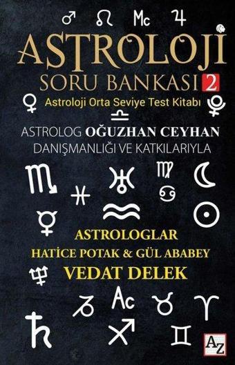 Astroloji Soru Bankası 2 - Astroloji Orta Seviye Test Kitabı - Gül Ababey - Az Kitap