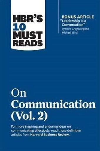 HBR's 10 Must Reads on Communication Vol. 2: HBR's 10 Must Reads Series  - Kolektif  - Harvard Business Review Press