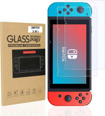 Class Nintendo Switch Temperli 2'Li Ekran Koruyucu Tempered Glass 9H