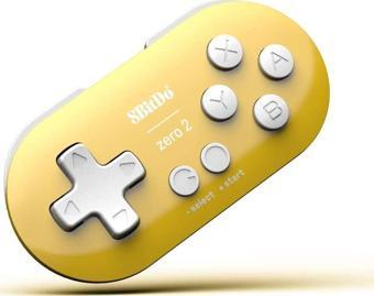 8Bitdo Zero 2 Bluetooth Oyun Kolu Nintendo Switch, PC, Mac Os, Android Sarı