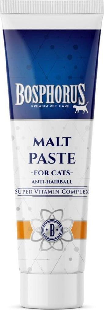 Bosphorus Kediler İçin Anti-Hairball Tüy Yumağı Oluşumu Engelleyici Malt Macunu 100G