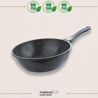 Thermoad | Wok Tava | Granit  | 28 Cm | Gri