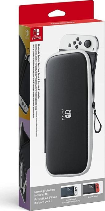 Nintendo Switch OLED Çanta & Ekran Koruyucu Orijinal Lisanslı Carrying Case Screen Protector