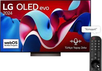 LG 77Oledc4 77" Evo 4K Smart Tv Aı Sihirli Kumanda Dolby Vision Webos24 2024