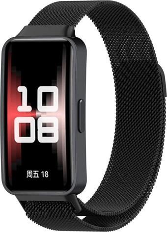 Huawei Band 8 Huawei Band 9 Uyumlu Metal Hasır Manyetik Kordon Kayış