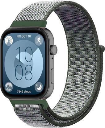 Huawei Watch Fit 3 Uyumlu Woven Örgü Naylon Kordon