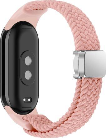 Xiaomi Mi Band 8 Mi Band 9 Uyumlu Manyetik Mıknatıslı Band Örgü Kordon Kayış