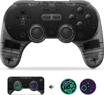 8Bitdo Pro 2 Bluetooth Controller Kablosuz Oyun Kolu Transparan Siyah