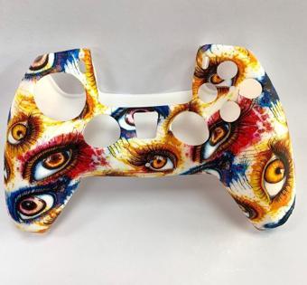 Gizala Ps5 Dualsense Silikon Kılıf Desenli Eye Colored