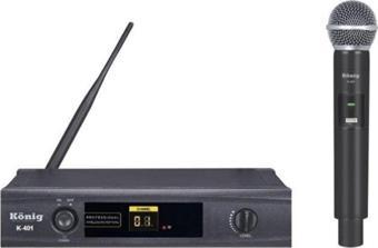 König K-401 El Tek Kanal Uhf Telsiz Mikrofon
