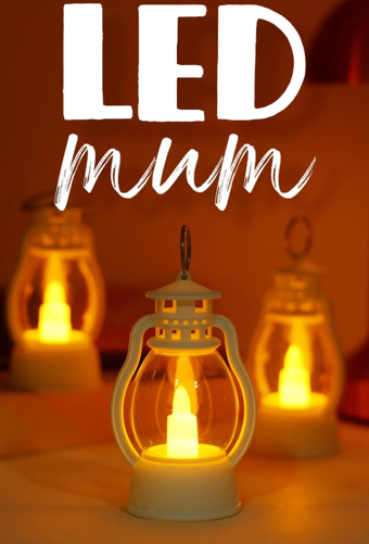 Led Mum Mini Kamp Tipi 3 Adet Pil Dahil Dumansız Alev Ledli  Dekor Işığı Beyaz PT430