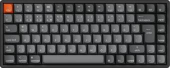 Keychron K2 Max %75 RGB Türkçe Brown Switch Kablosuz Alüminyum Çerçeve Karbon Siyah Mekanik Klavye