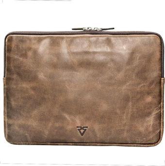 RİCH SMİTH ® GERÇEK DERİ LAPTOP ASKILI CLUTCH ÇANTA / 6218 KAHVE (DUMANLI)
